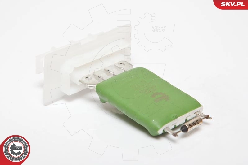 Resistor, interior blower